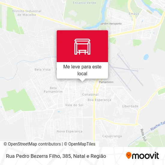 Rua Pedro Bezerra Filho, 385 mapa