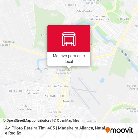 Av. Piloto Pereira Tim, 405 | Madeireira Aliança mapa