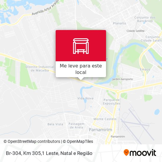 Br-304, Km 305,1 Leste mapa