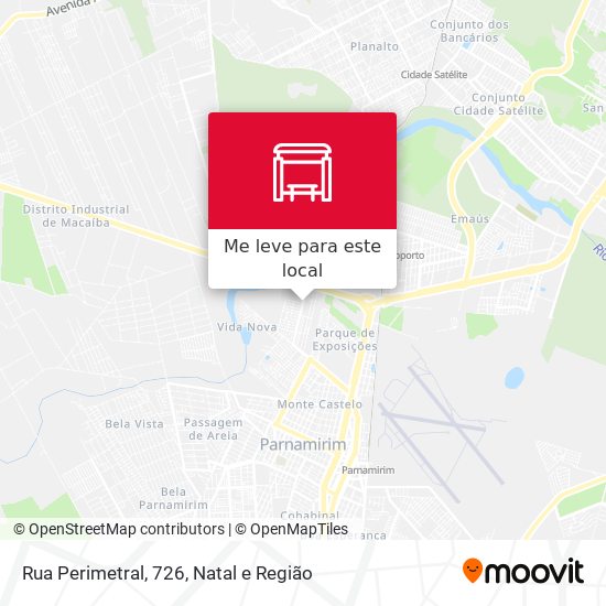 Rua Perimetral, 726 mapa