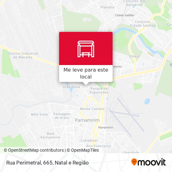 Rua Perimetral, 665 mapa