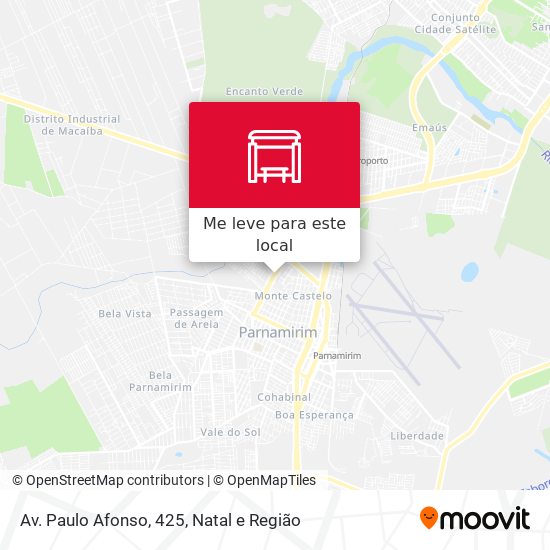 Av. Paulo Afonso, 425 mapa