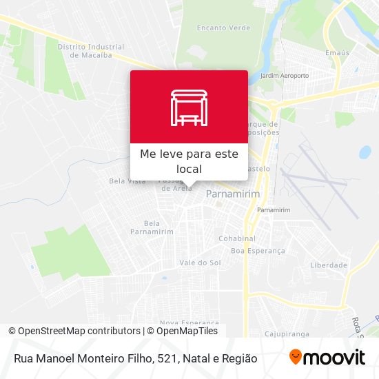 Rua Manoel Monteiro Filho, 521 mapa