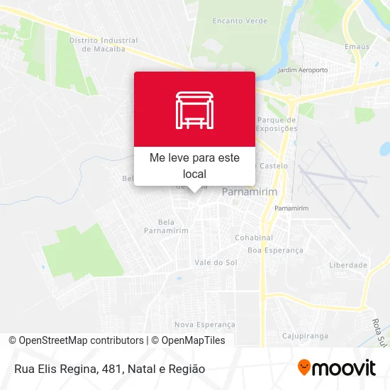 Rua Elis Regina, 481 mapa