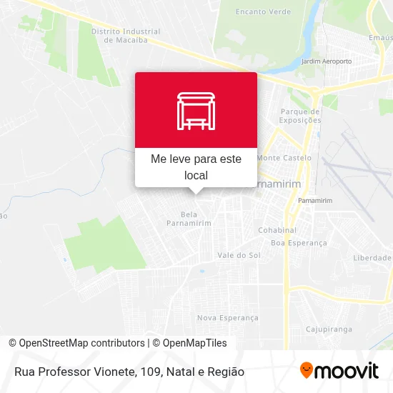 Rua Professor Vionete, 109 mapa