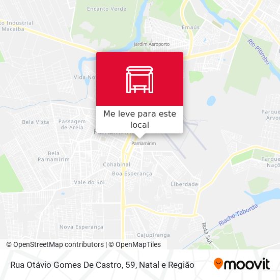 Rua Otávio Gomes De Castro, 59 mapa