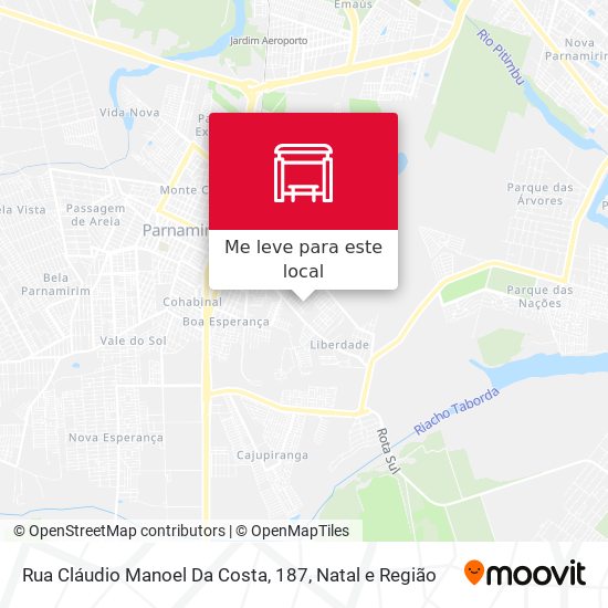 Rua Cláudio Manoel Da Costa, 187 mapa