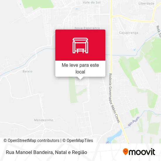 Rua Manoel Bandeira mapa