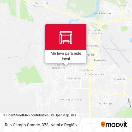Rua Campo Grande, 378 mapa