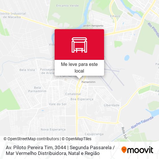 Av. Piloto Pereira Tim, 3044 | Segunda Passarela / Mar Vermelho Distribuidora mapa