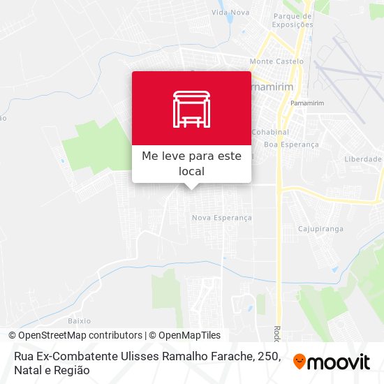 Rua Ex-Combatente Ulisses Ramalho Farache, 250 mapa