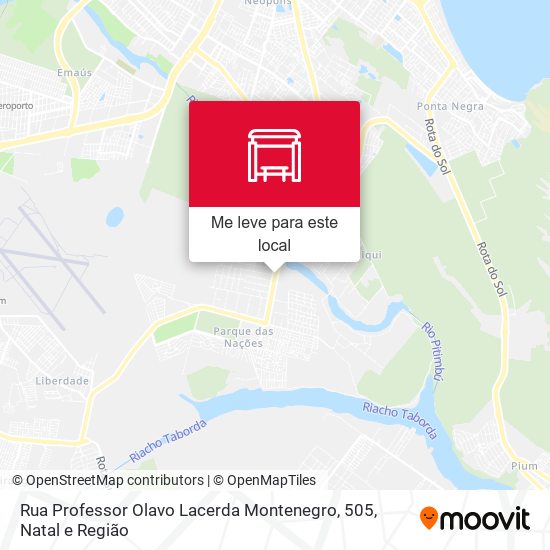 Rua Professor Olavo Lacerda Montenegro, 505 mapa