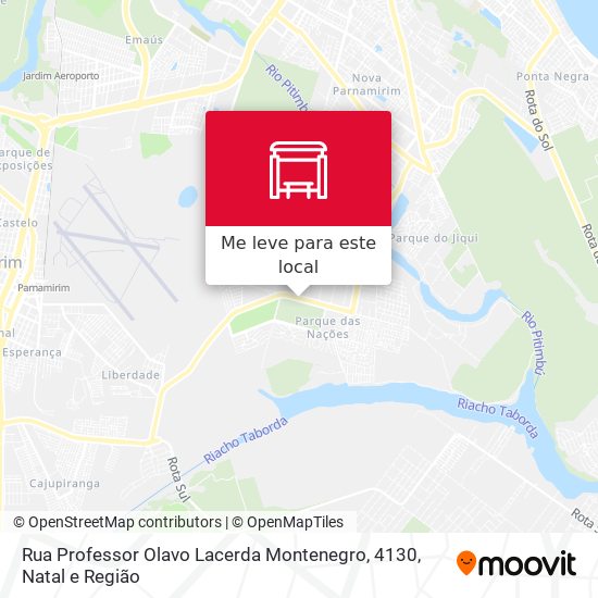 Rua Professor Olavo Lacerda Montenegro, 4130 mapa