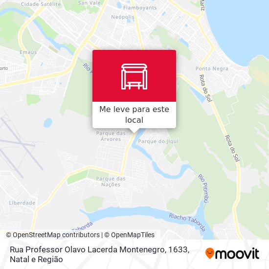 Rua Professor Olavo Lacerda Montenegro, 1633 mapa