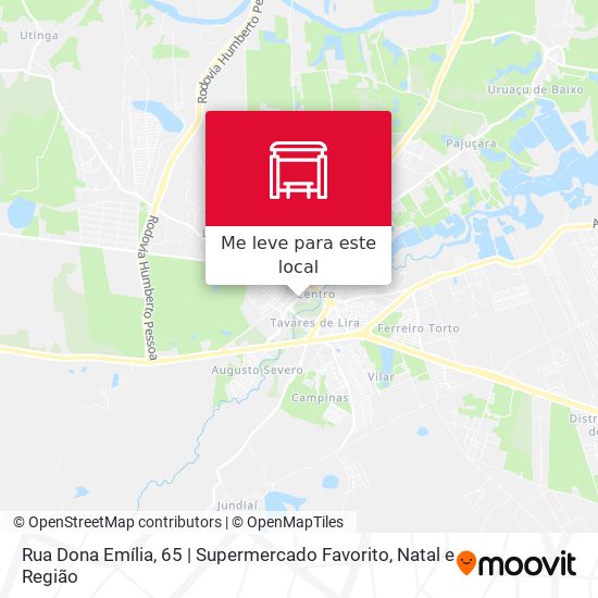 Rua Dona Emília, 65 | Supermercado Favorito mapa