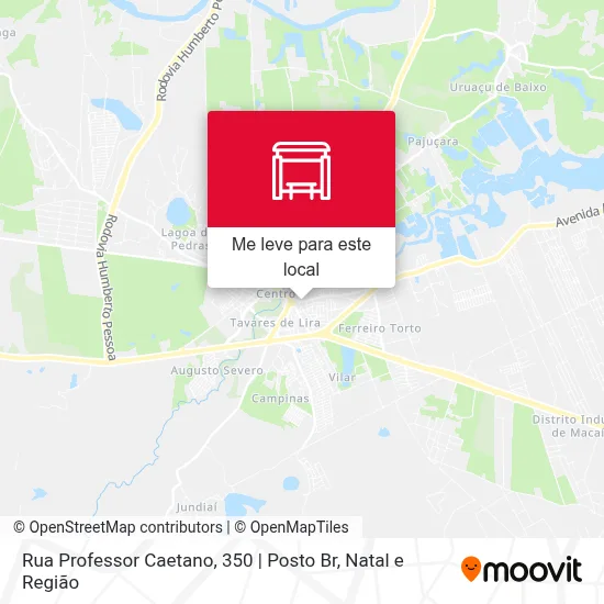 Rua Professor Caetano, 350 | Posto Br mapa