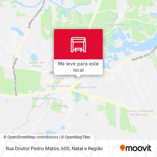Rua Doutor Pedro Matos, 600 mapa