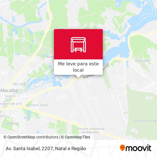 Av. Santa Isabel, 2207 mapa