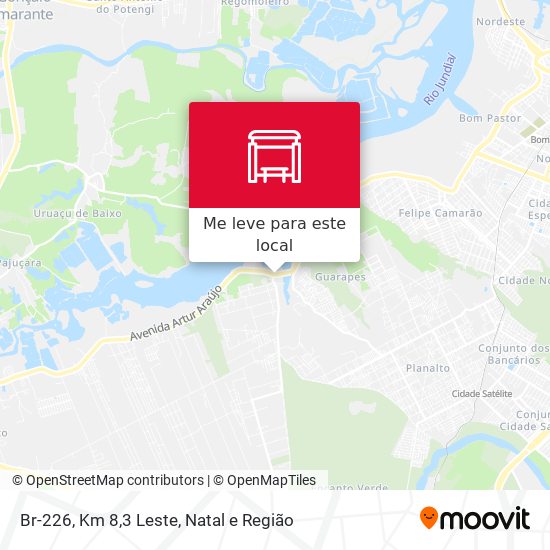 Br-226, Km 8,3 Leste mapa