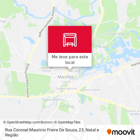 Rua Coronel Maurício Freire De Souza, 23 mapa