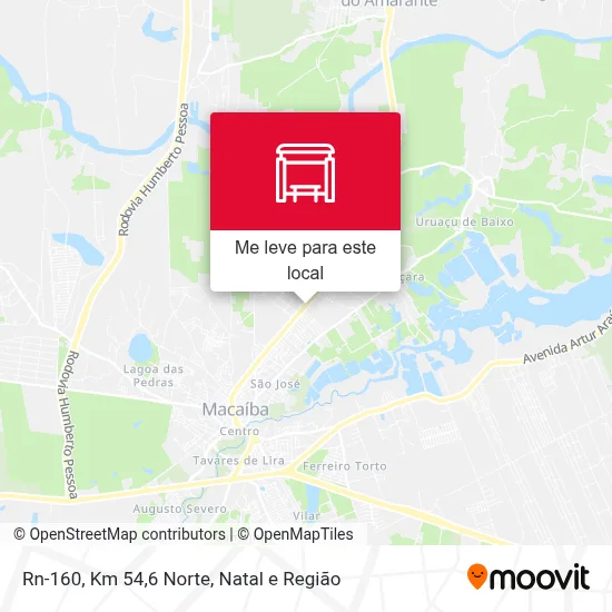 Rn-160, Km 54,6 Norte mapa