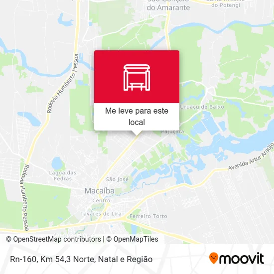 Rn-160, Km 54,3 Norte mapa