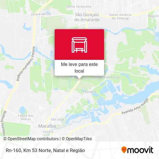 Rn-160, Km 53 Norte mapa