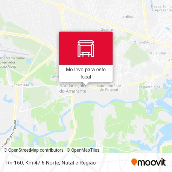 Rn-160, Km 47,6 Norte mapa