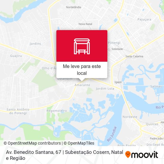 Av. Benedito Santana, 67 | Subestação Cosern mapa