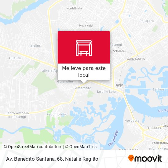 Av. Benedito Santana, 68 mapa