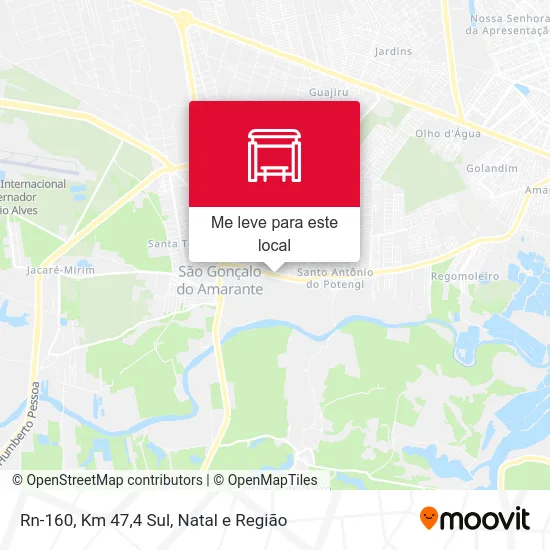 Rn-160, Km 47,4 Sul mapa