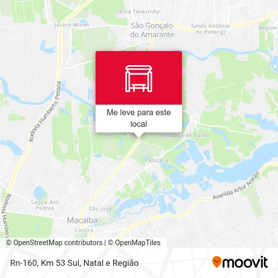 Rn-160, Km 53 Sul mapa