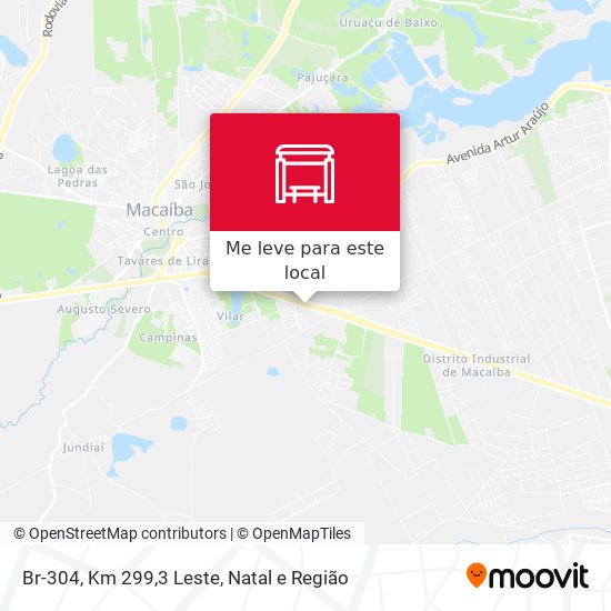 Br-304, Km 299,3 Leste mapa