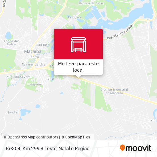 Br-304, Km 299,8 Leste mapa
