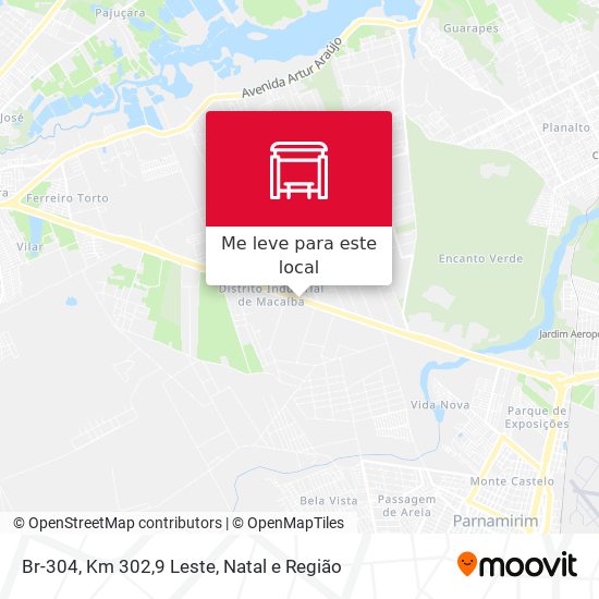 Br-304, Km 302,9 Leste mapa