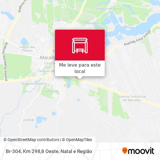 Br-304, Km 298,8 Oeste mapa