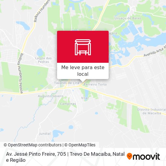 Av. Jessé Pinto Freire, 705 | Trevo De Macaíba mapa