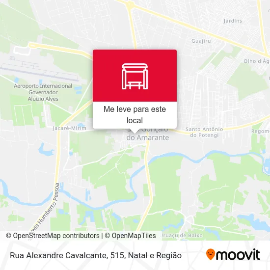 Rua Alexandre Cavalcante, 515 mapa