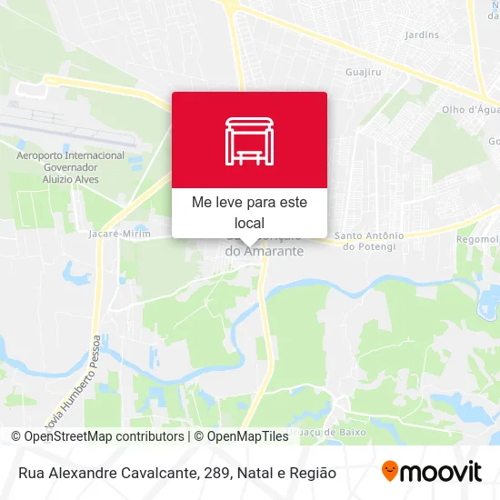 Rua Alexandre Cavalcante, 289 mapa