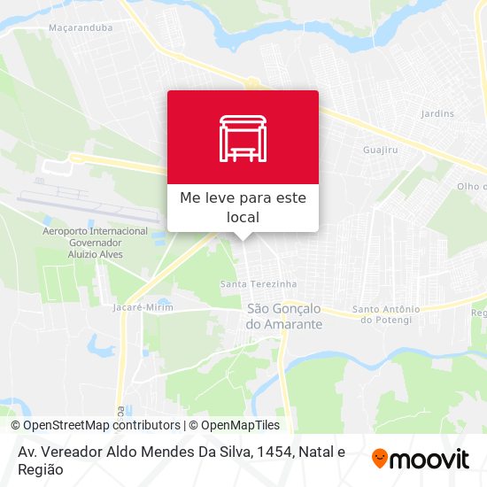 Av. Vereador Aldo Mendes Da Silva, 1454 mapa