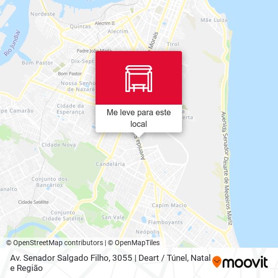 Av. Senador Salgado Filho, 3055 | Deart / Túnel mapa