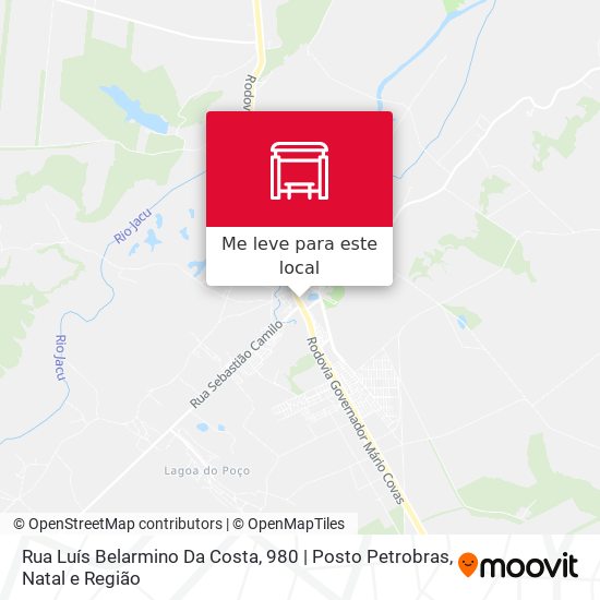 Rua Luís Belarmino Da Costa, 980 | Posto Petrobras mapa