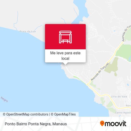 Ponto Bairro Ponta Negra mapa