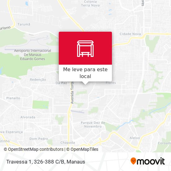 Travessa 1, 326-388 C/B mapa