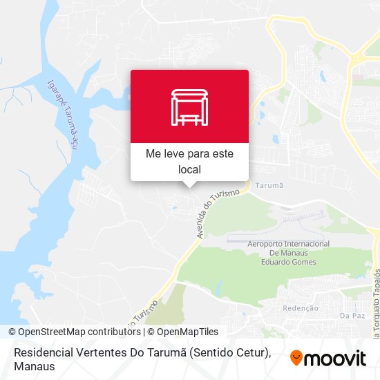 Residencial Vertentes Do Tarumã (Sentido Cetur) mapa