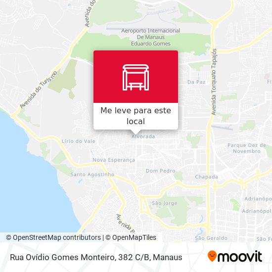 Rua Ovídio Gomes Monteiro, 382 C / B mapa