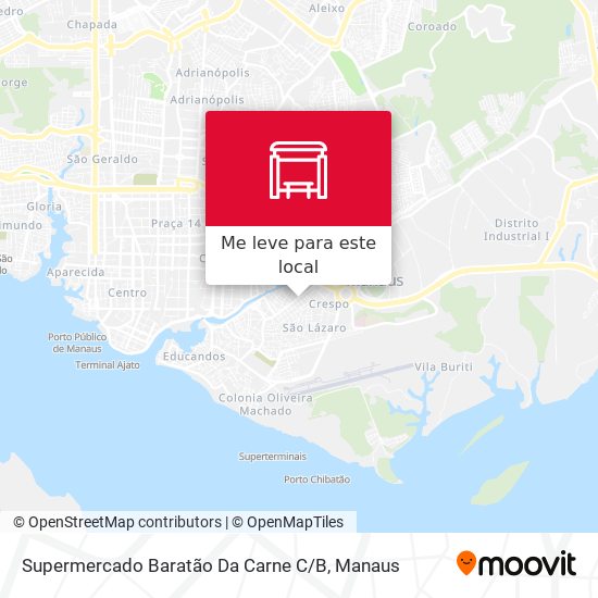 Supermercado Baratão Da Carne C / B mapa