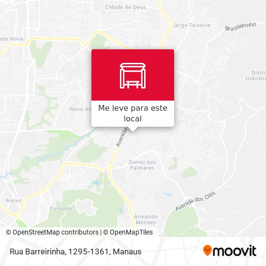 Rua Barreirinha, 1295-1361 mapa