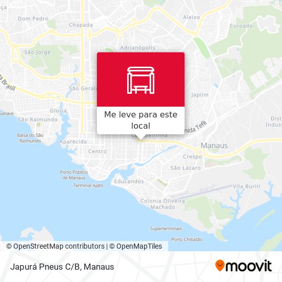Japurá Pneus C/B mapa