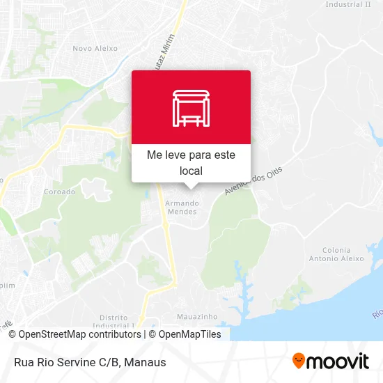 Rua Rio Servine C/B mapa